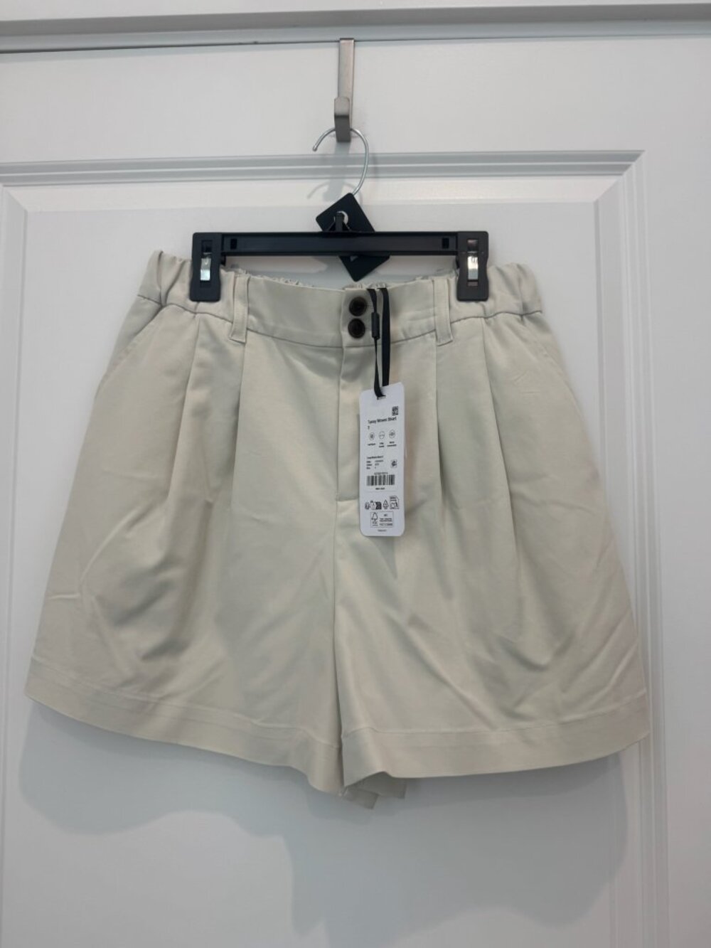 Varley Tansy Woven High-Rise Shorts